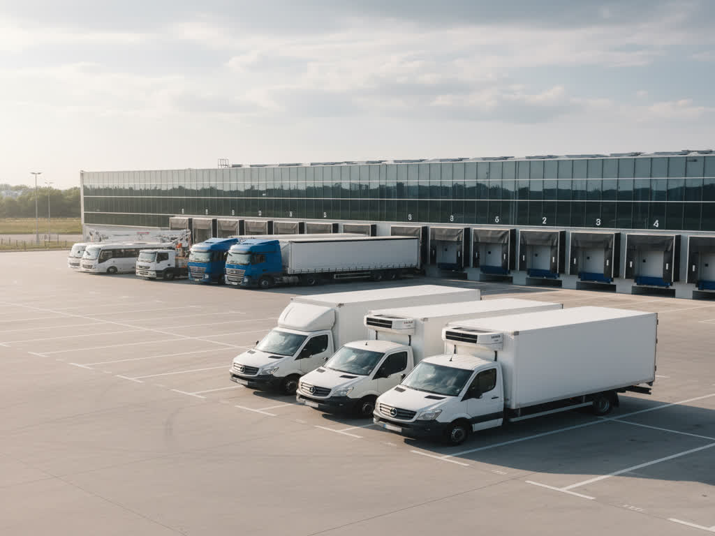 Técnico inspecciona frenos y neumáticos de camión para priorizar mantenimiento de flota